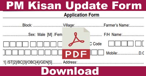 PM Kisan Update Form