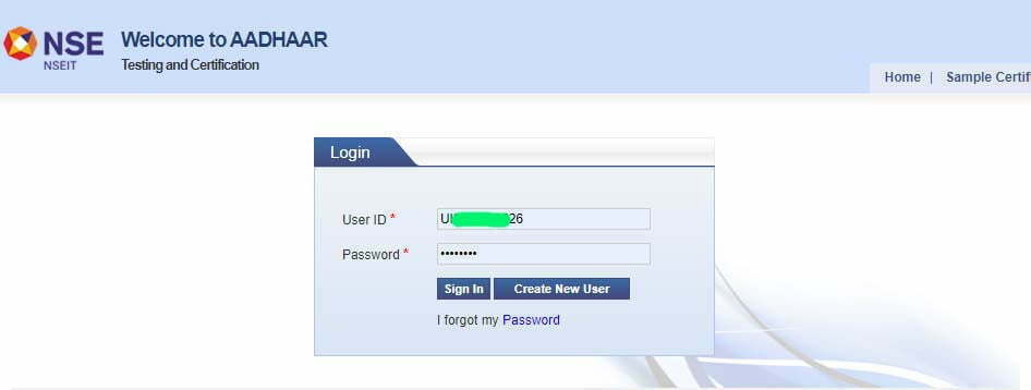 UIDAI Exam Registration Online