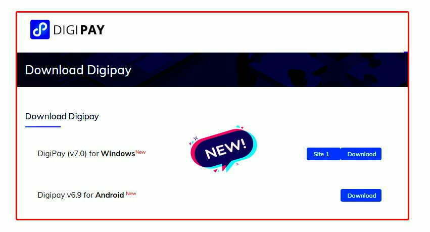 DigiPay (v7.0) for Windows