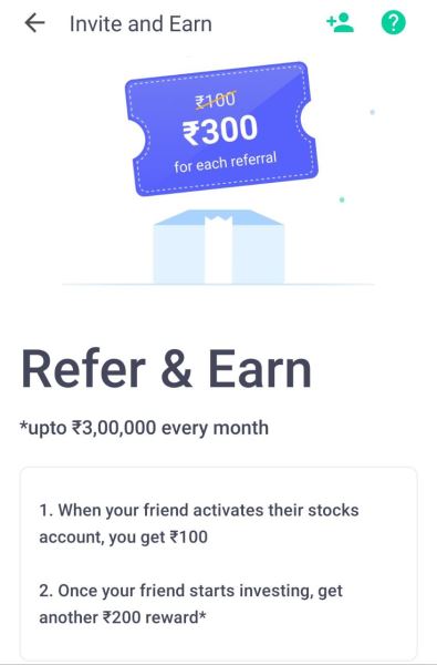 Groww App refer and earn