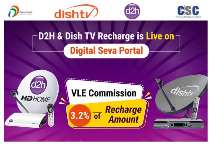 D2H & Dish TV Recharge CSC