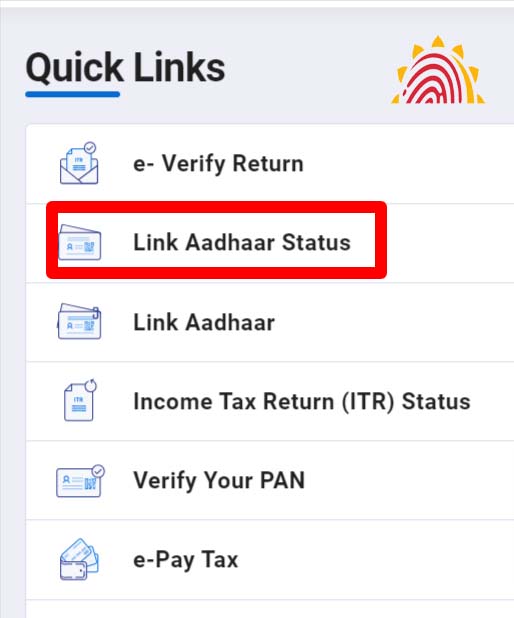 Link Aadhar Status
